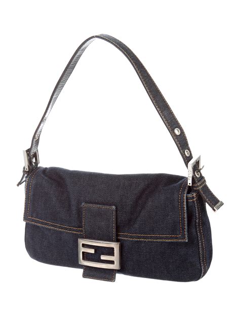 fendi denim handbags|fendi denim baguette vintage.